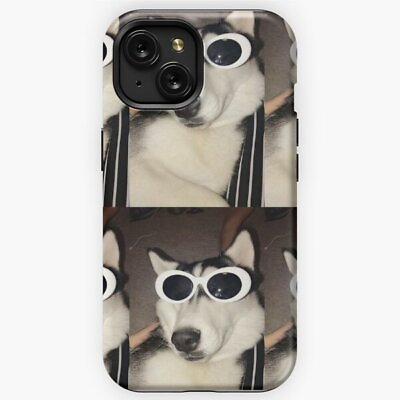 #ad NEW Design Funny Dog With Glasses iPhone Samsung Tough Case