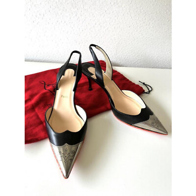 #ad Genuine Christian Louboutin pumps USsize 6.5 Mid Heel Pointed Toe From JAPAN $329.55