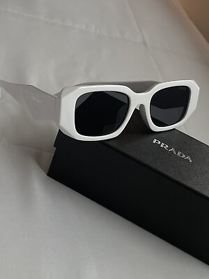 #ad Same Day Shipping Prada PR 17WS White Grey Sunglasses 49mm