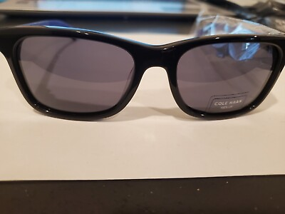 #ad NEW Cole Haan SUNGLASSES CH6026 001 BLACK 100%UV 55 17 140MM PERFECT AUTHENTIC