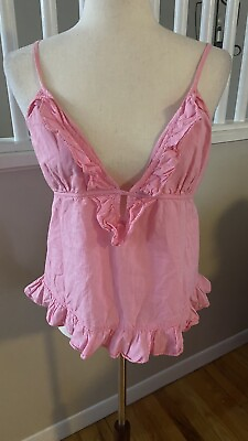 #ad juicy couture Pink Halter Tie Cropped Top Size M