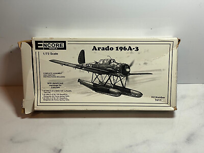 #ad 1 72 Vintage Encore Models Arado 196A 3	Kit # 1011