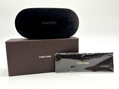 #ad Tom Ford Velvet Sunglasses Case Box Cleaning Cloth Brown New Authentic