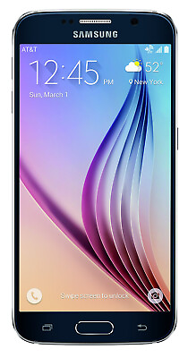 #ad Samsung Galaxy S6 32GB  SAPPHIRE BLACK   ATamp;T
