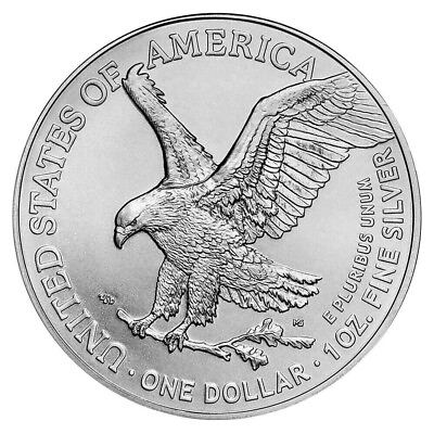#ad 2024 American 1 oz .999 Fine Silver Eagle $1 Coin BU Free Shipping