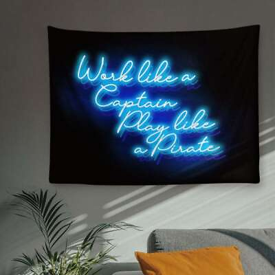 #ad Neon Wall Tapestry Custom Text Short Plush Wall Decor Hanging Painting