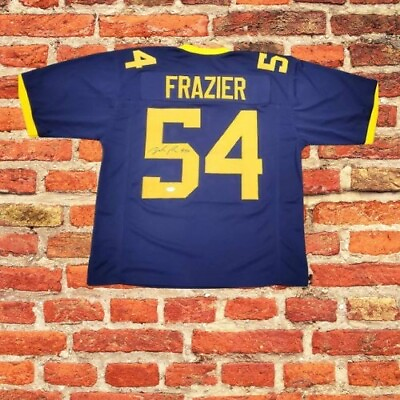 #ad Zach Frazier West Virginia Mountaineers Signed #54 Jersey Pittsburgh Steelers