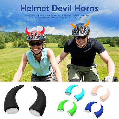 #ad Motorcycle Helmet Corner Motorcycle Helmet Helmet Devil Horn Helmet Decoration