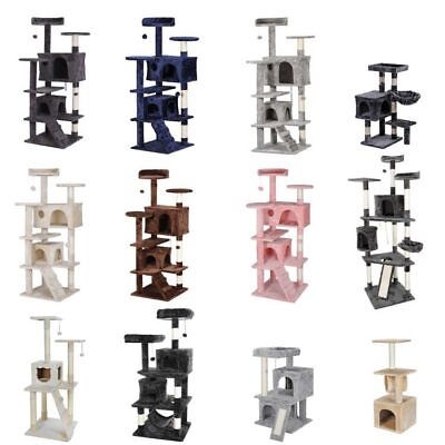#ad Multiple Sizes Cat Tree Tower Activity Center Large Playing House Condo Rest