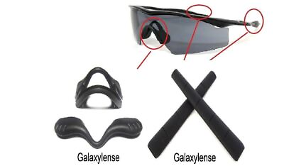 #ad Galaxy Nose Pads Ear Socks For Oakley M Frame 2.0 Strike Industrial Black