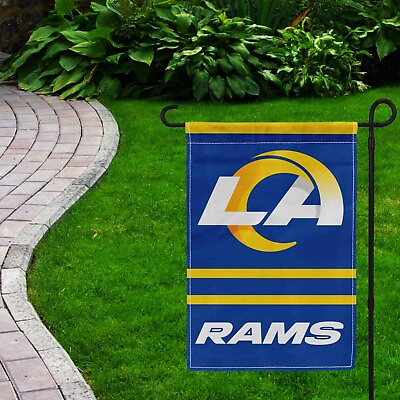 #ad For Los Angeles Rams Football Fans 12x18quot; Garden Flag Double Sided Yard Banner