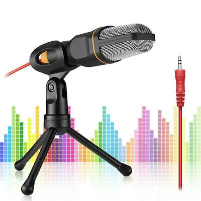 #ad Professional 3.5mm Condenser Microphone With Tripod Mic For PC Laptop Smartphone