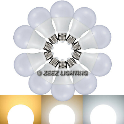 #ad 5W 7W 9W 12W LED Light Bulbs A19 E26 Soft Warm Cool Bright White Daylight Lamp