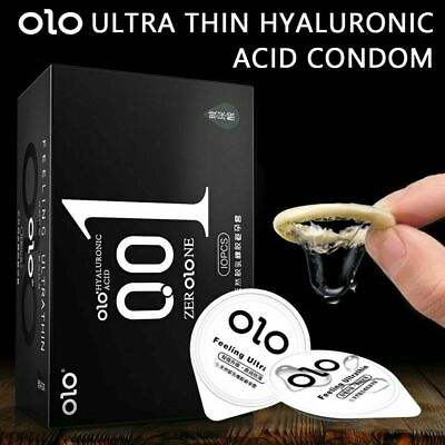 #ad AirThin ZeroOne 10pcs Ultra Super Thin Smooth 0.01mm Condoms Slim Ice Hot Delay
