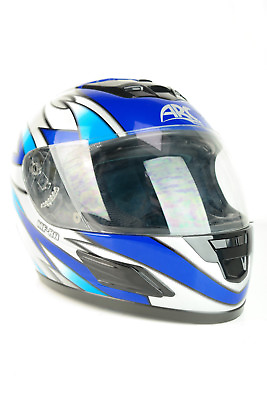 #ad ARC MF 80ECER22 05Integral HelmetMotorcycle HelmetHelmetBlue SilverSize L