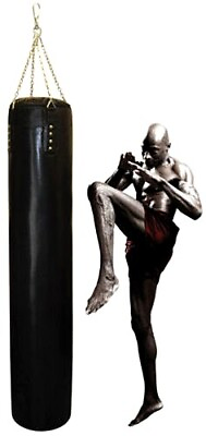 #ad 6FT 72quot; Real Leather Hand Stitched Heavy Bag Punching Bag Unfilled