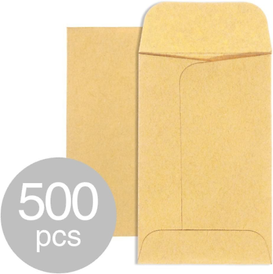 #ad Acko #1 Coin and Small Parts Envelopes 2 1 4 X 3 1 2 Brown Kraft Envelopes With