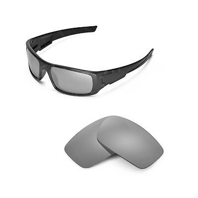 #ad Walleva Polarized Titanium Replacement Lenses For Oakley Crankshaft Sunglasses