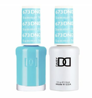 #ad DND Soak Off Gel Polish and Nail Lacquer 673 Summer Sky
