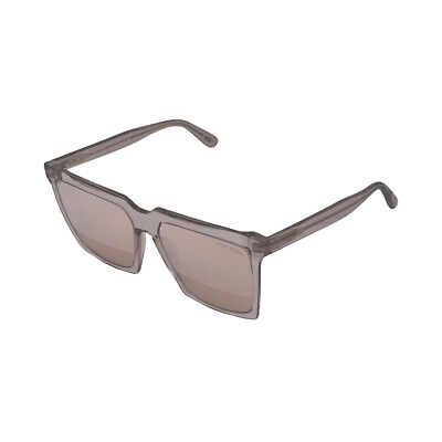 #ad Tom Ford Sabrina 02 Transparent Light Sand Oversized Sunglasses 58mm 16mm 140mm