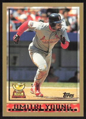 #ad 1998 Topps Baseball Dmitri Young #22 St. Louis Cardinals