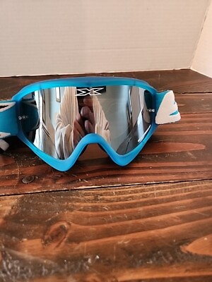 #ad Eks Brand Motocross Goggles Blue. Very Clean.