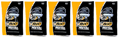 #ad Bic Metal Bar Disposable Razor for Men 50 Count