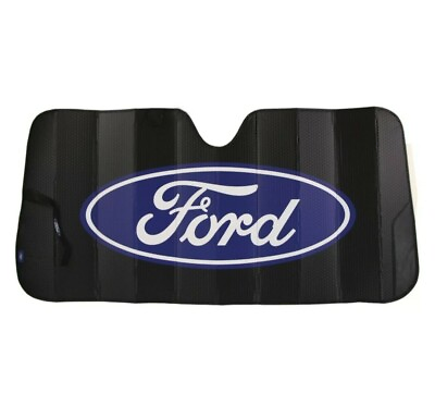 #ad Ford Auto Sunshade Black 27.5quot; x 58quot; UV Protection Extra Insulated Cools Car