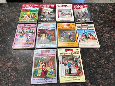 #ad Vintage Scholastic The Boxcar Children Mystery Paperback Chapter Books Lot Of 10