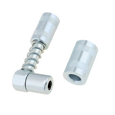 #ad Silver 90° Grease Coupler Silver Coupler Adapter 3 Jaw Angle Grease Fitting Tool $11.06
