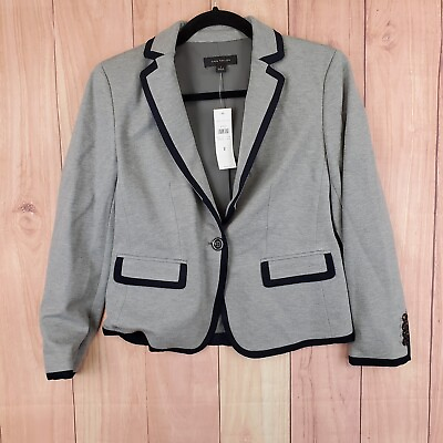 #ad Ann Taylor Womens Blazer Sz 2 Button Suit Jacket Casual Professional NEW NWT
