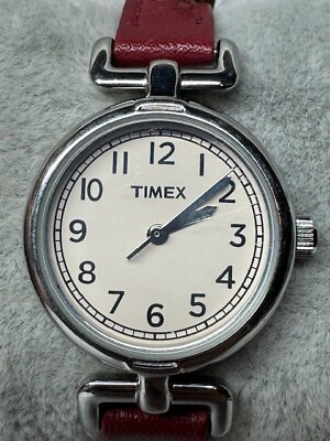 #ad Ladies Timex Silver Tone WR 30M Quartz Watch New Battery $9.95