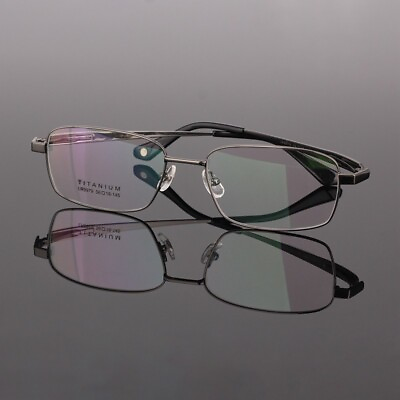 #ad titanium eyeglass frames for men full rim business glasses frames LB 9979 grey