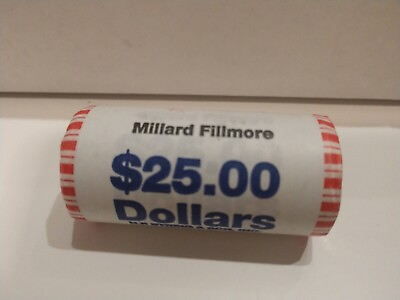 #ad Millard Fillmore 2010 $1 Presidential Dollar Roll $25 Face Unknown Mint Mark