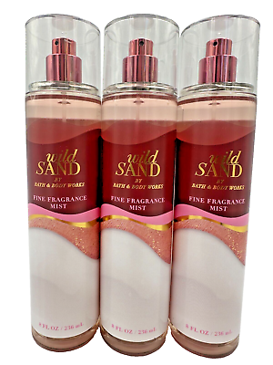 #ad Bath amp; Body Works LOT 3 Wild Sand Fine Fragrance Mist Spray 8 oz Pear Cactus