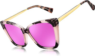 #ad FEISEDY Trendy Polarized Women Sunglasses Retro Womens Square Cat Eye Sun Glass