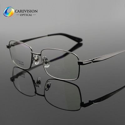 #ad New Pure Titanium Spectacles Men Full Rim Optical Eyeglass Frame Eyewear Rx Able