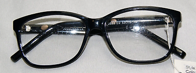 #ad selectra eyeglass black plastic frames SEL2553 C2 53 15 140 mm new