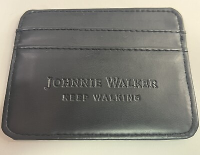 #ad Johnnie Walker Front Pocket Wallet Keep Walking Men’s Cards Cash Pocket Whiskey