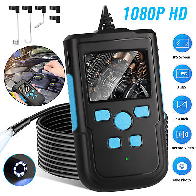 #ad Industrial Endoscope Borescope 1080P HD 2.4#x27;#x27; Screen 8mm Inspection Snake Camera