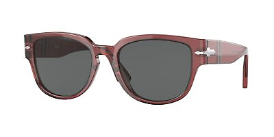 #ad PERSOL PO3231S 1104B1 Red Burnt Trasparent Dark Grey 54 mm Men#x27;s Sunglasses