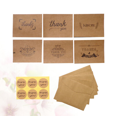 #ad 6 Packs Kraft Paper Envelopes Creative Greeting Cards Mixed of with