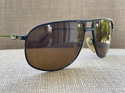 #ad Lacoste Men Sunglasses Polarized Black Tone Metal Frame Eye Wear F229 Shades