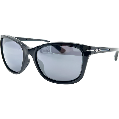 #ad Oakley Drop In 9232 0258 Women#x27;s Plastic Polarized Sunglass Polished Black 58 17