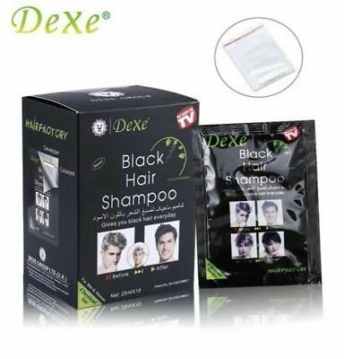 #ad gt;ØGÝUSA SELLER DEXE Black Hair Shampoo Instant 5 Min Hair Color Dye:=Ø%ÝBESTSELLER