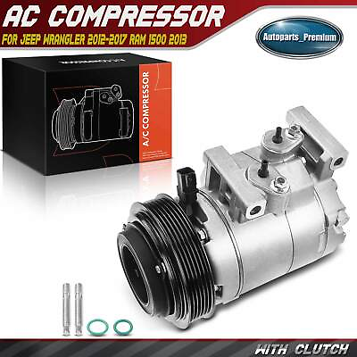 #ad New AC Compressor with Clutch for Jeep Wrangler 2012 2017 Ram 1500 2013 V6 3.6L