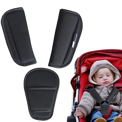 #ad Car Seat Straps Shoulder Pads Set Stroller Belt Covers for Baby Kids Car Seat