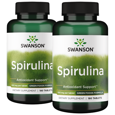 #ad Swanson Spirulina 500 mg 360 Tablets $17.11