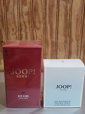 #ad JOOP HOMME RED KING *Limited Edition* amp; JOOP LE BAIN 2 Pc. Bundle Amazing