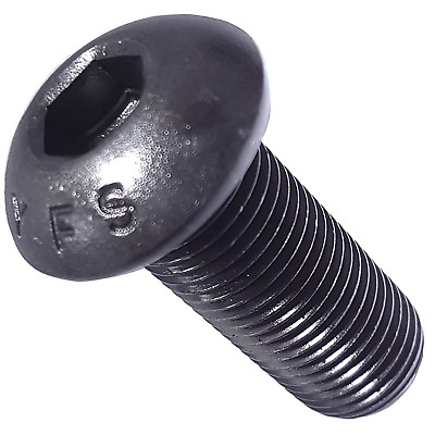 #ad 3 8 16 Button Head Socket Cap Screws Alloy Steel Grade 8 Black Oxide Allen Hex